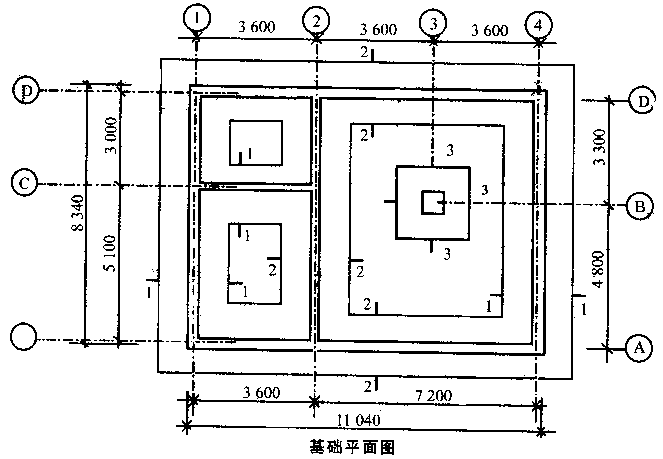 某高校機修實習車間基礎工程,分別為混凝土墊層磚帶形基礎,混凝土墊層