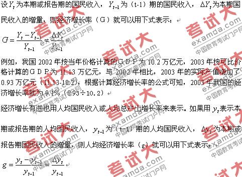 2009年统计师中级经济增长与经济波动